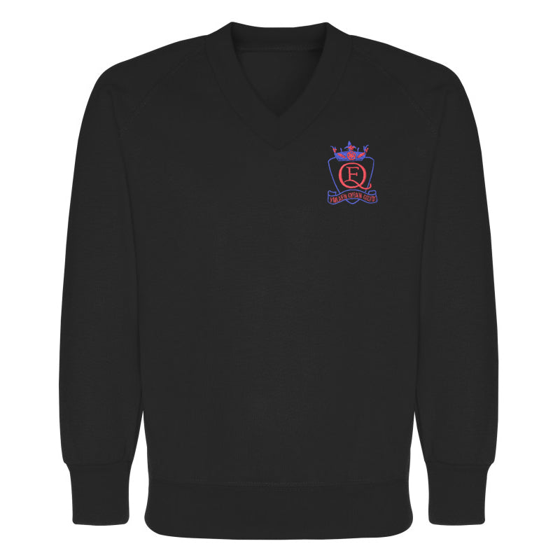 QE High : V Neck Sweatshirt